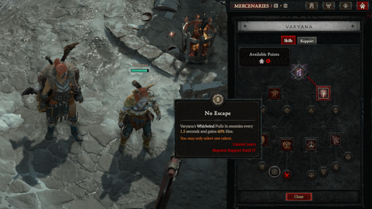 Diablo 4 - Rapport Unlocks Skill Points