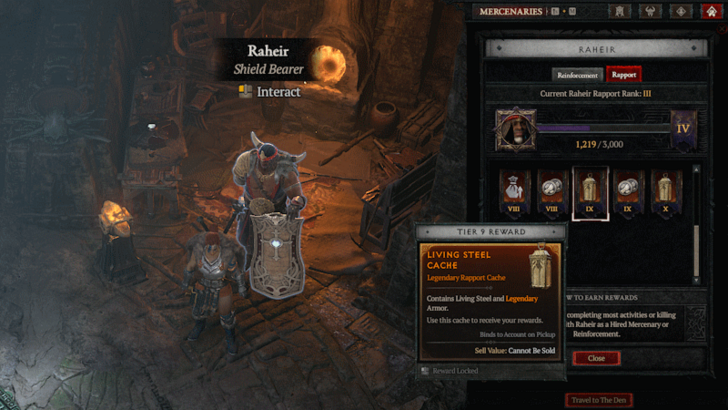 Diablo 4 - Rapport Rewards Caches
