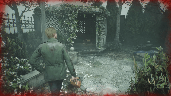 James Posing With the Chainsaw