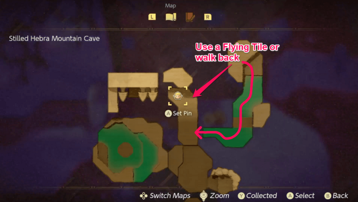 Use a Flying Tile or Walk Back to the Middle Path.png