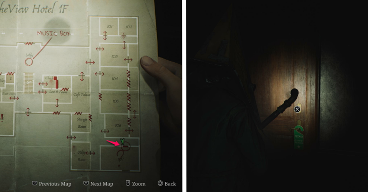 Silent Hill 2 Remake Key to Hotel Room 107 Use