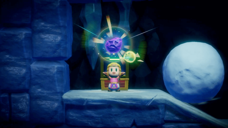 Monster Stone Inside a Chest in Hebra Mountain Cave Beside the Snowball