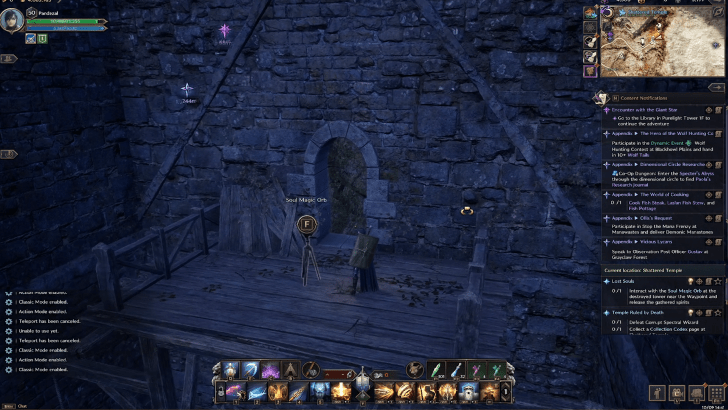 Interact with the Soul Magic Orb