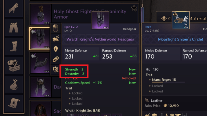 Throne and Liberty - Gear Stats