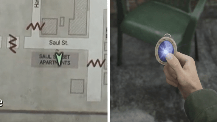 Use the Blue Gem on Saul St. Apartment Rooftops for UFO Ending