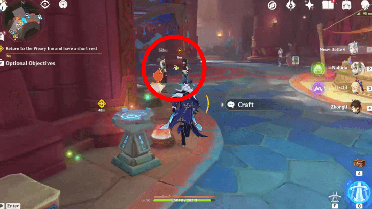 Genshin - Watch the Setting Sun - 4 Check Out the Area Near the Couriers