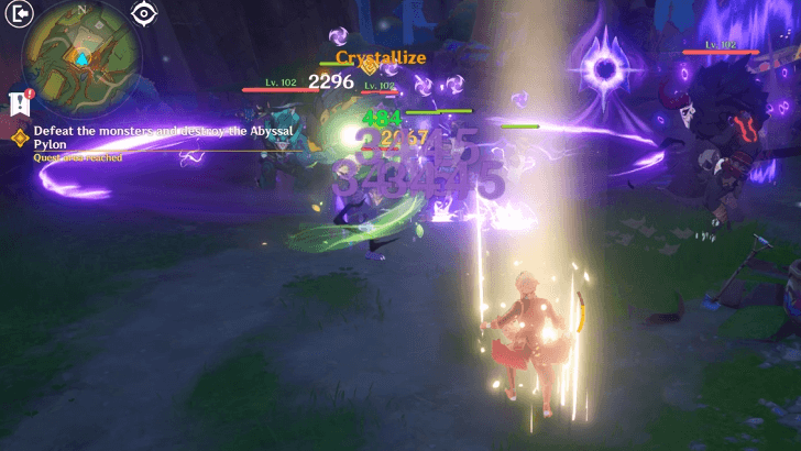 Genshin - Defeat the Monsters and Destroy the Abyssal Pylon