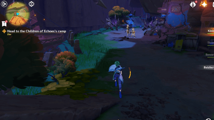 Genshin - Head to the Children of Echoes Camp