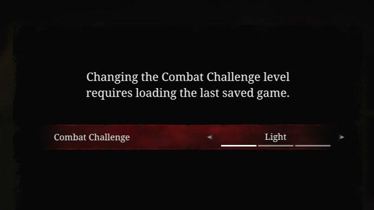 Combat Difficulty Settings