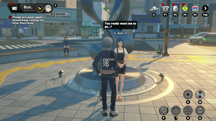 Belf Lumina Galleria Statue Afternoon