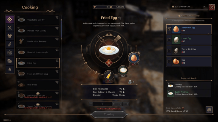 Throne and Liberty - Fried Egg