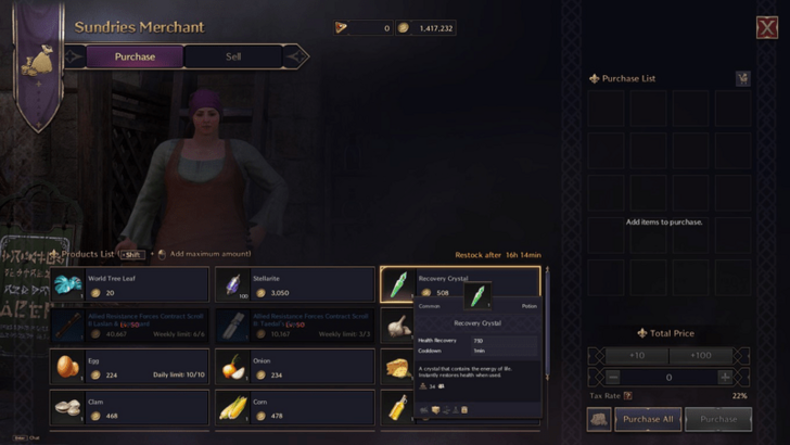 Throne and Liberty - Recovery Crystal