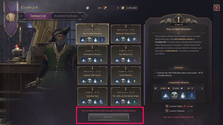 Refreshing Contracts