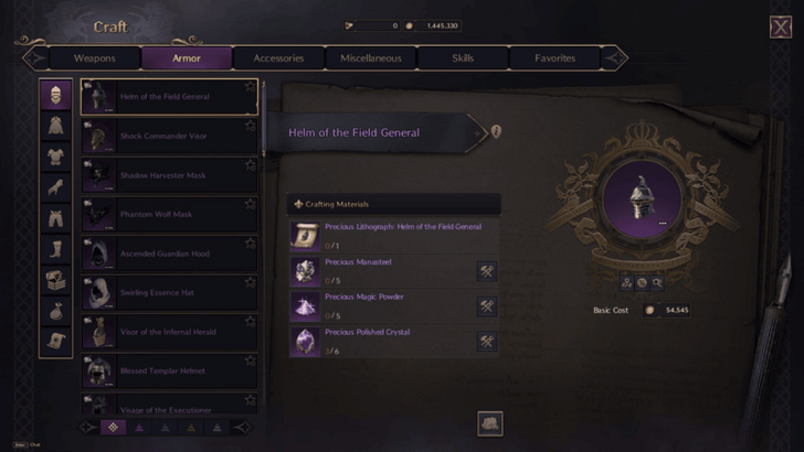 Throne and Liberty - Crafting Materials