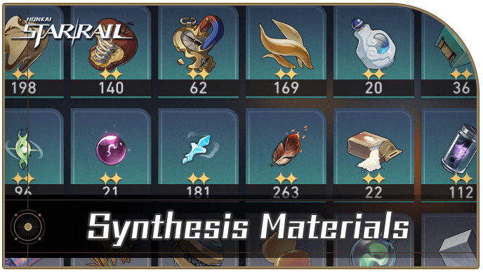 Honkai Star Rail - All Synthesis Materials