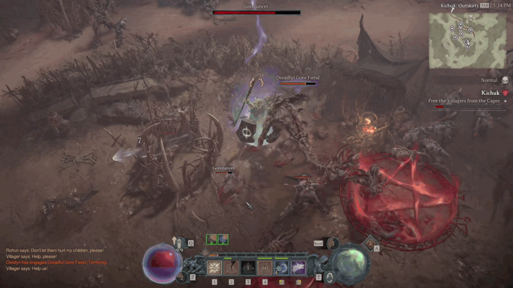 Diablo 4 Free the Villagers from Cages