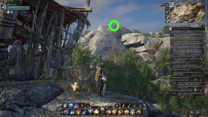 Use the Piton to Climb the Cliff