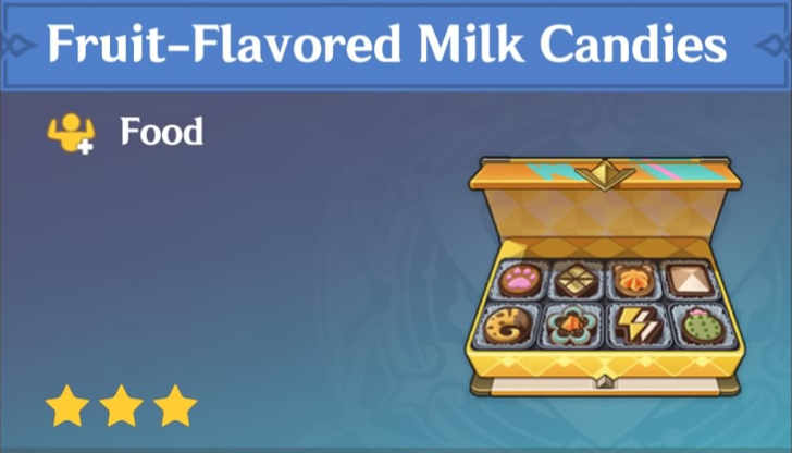 Genshin Impact - How to Get Fruit-Flavored Milk Candies and Effects