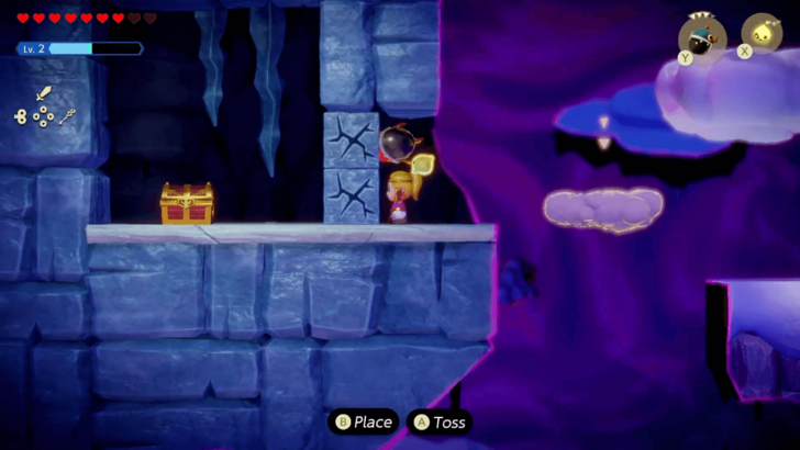 Use Cloud Echoes and Bomb the Wall to Reach a Chest with 3 Warm Peppers