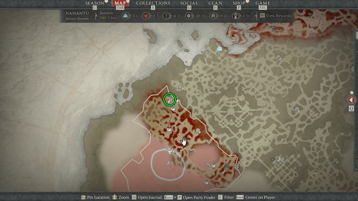 Companion to Madness Map Location