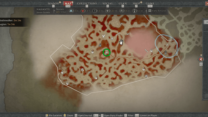 Scion of Blasphemies Map Location