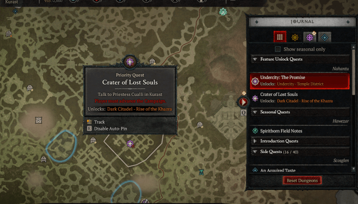 Dark Citadel Guide - Complete Crater of Lost Souls to Unlock