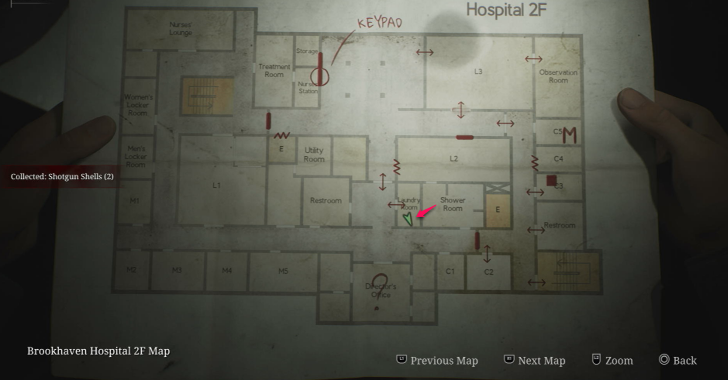 Shotgun Shells Brookhaven Hospital Map Loc. 3