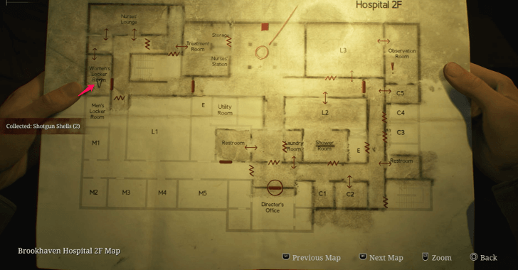 Shotgun Shells Brookhaven Hospital (Otherworld) Map Loc. 3
