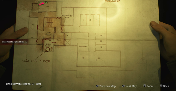 Shotgun Shells Brookhaven Hospital (Otherworld) Map Loc. 4
