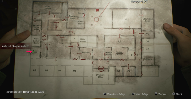 Shotgun Shells Brookhaven Hospital (Otherworld) Map Loc. 8
