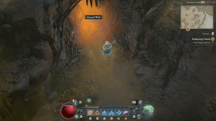 Diablo 4 - Ruined Wild Nahantu Field of Giants Map