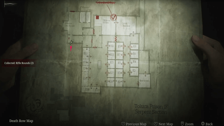 Rifle Rounds Toluca Prison Map Loc. 3