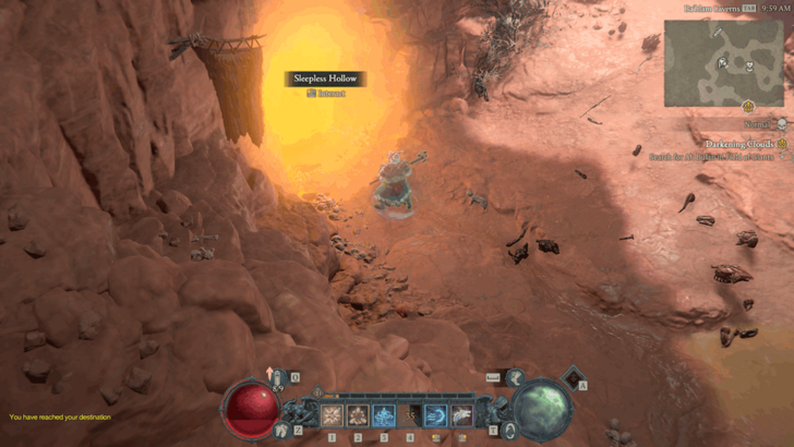 Diablo 4 - Sleepless Hollow Nahantu Teganze Plateau Map