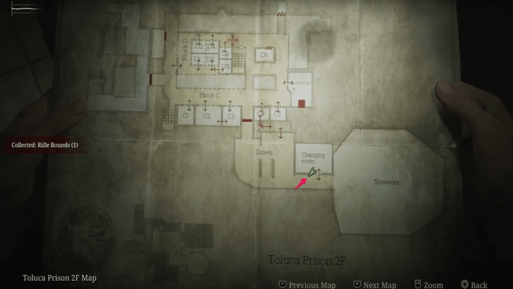 Rifle Rounds Toluca Prison Map Loc. 5