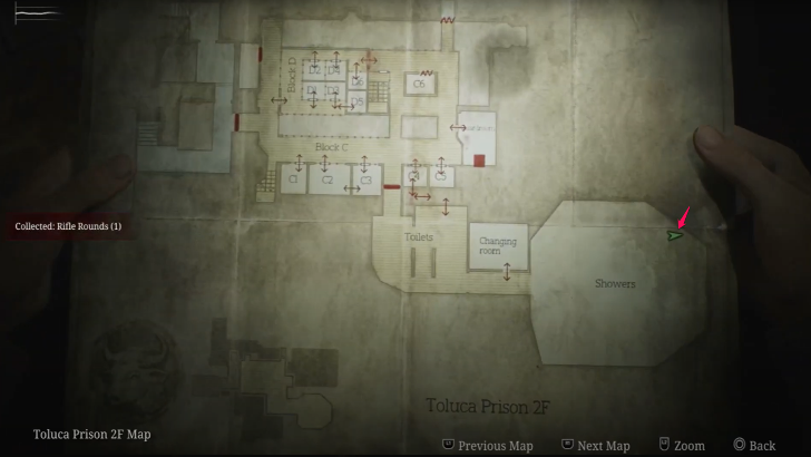 Rifle Rounds Toluca Prison Map Loc. 7