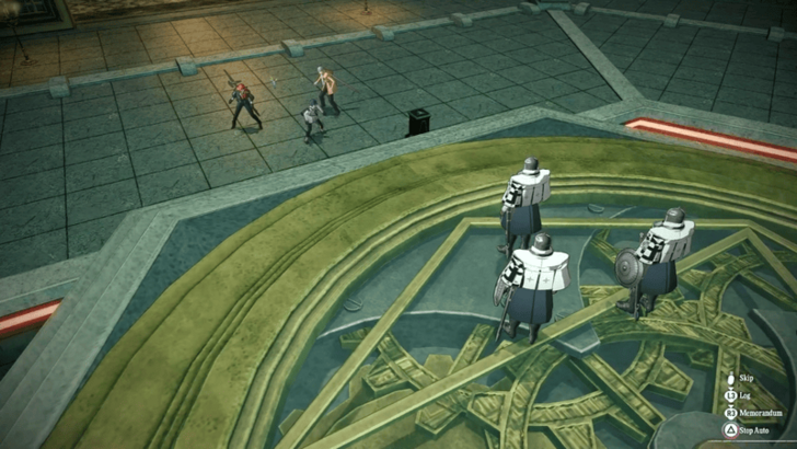 Louisian Mage Captain and two Louisian Sword Captains Mini-Boss