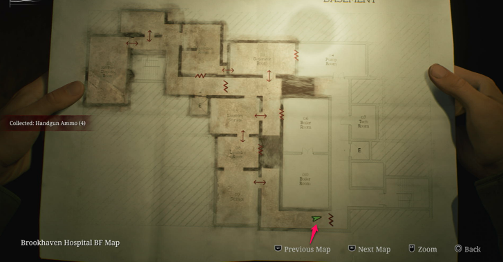 Handgun Ammo Brookhaven Hospital (Overworld) Map Loc. 23