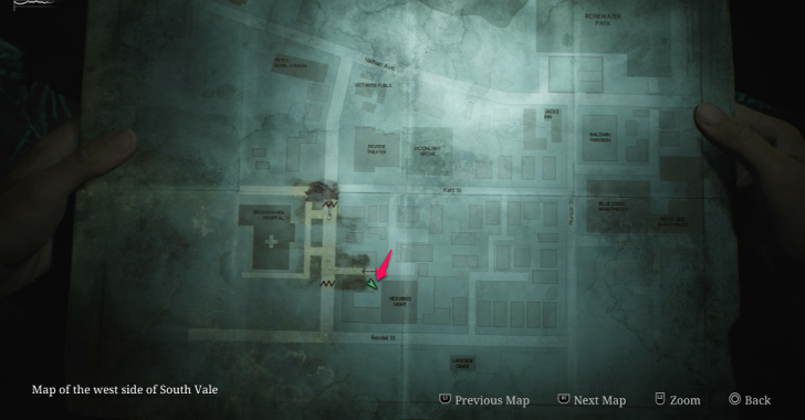 Handgun Ammo South Vale (Overworld) Map Loc. 2