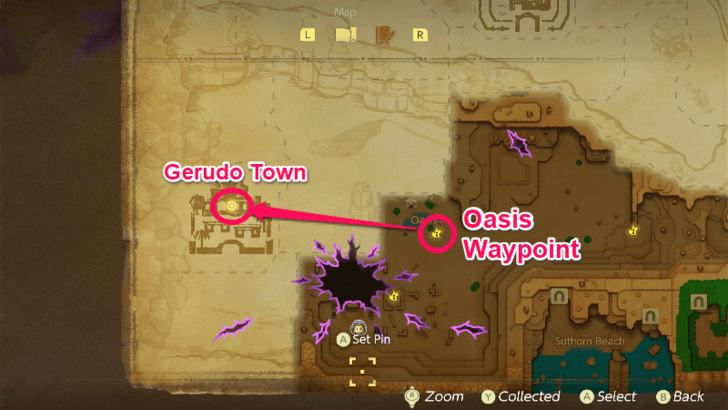 Head to Gerudo Desert Step 8
