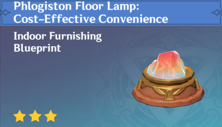 Genshin Impact - How to Get Phlogiston Floor Lamp: Cost-Effective Convenience Furnishing