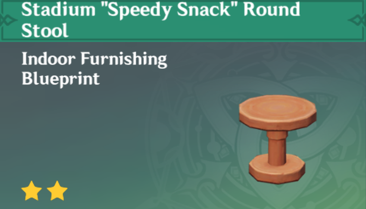 Genshin Impact - How to Get Stadium "Speedy Snack" Round Stool Furnishing
