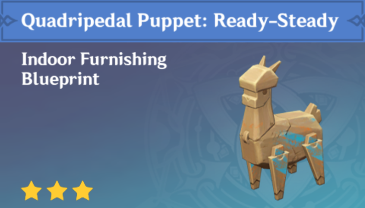 Genshin Impact - How to Get Quadipedal Puppet: Ready-Steady Furnishing