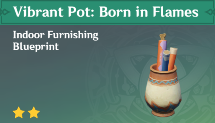 Genshin Impact - How to Get Vibrant Pot: Born in Flames Furnishing
