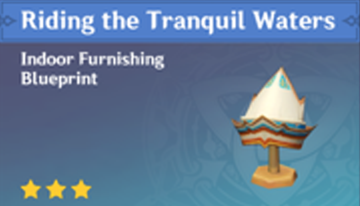 Genshin Impact - How to Get Riding the Tranquil Waters Furnishing
