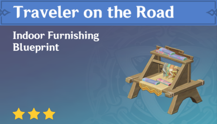 Genshin Impact - How to Get Traveler on the Road Furnishing
