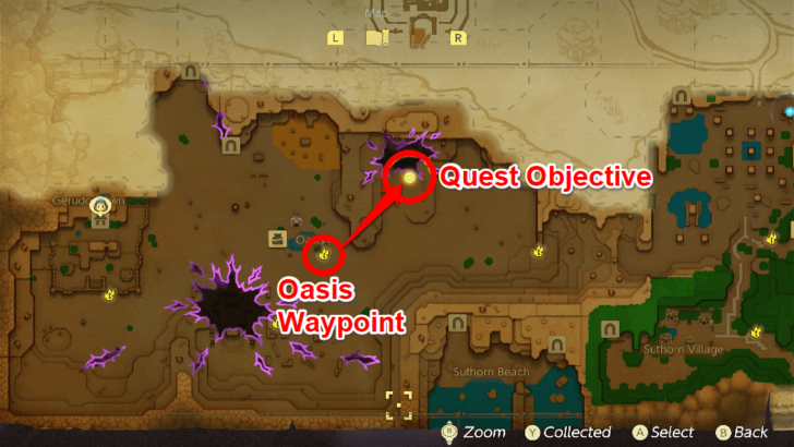 Go Back to Gerudo Town and Talk to Seera Step 2