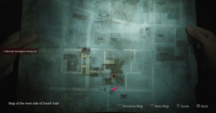 Handgun Ammo South Vale (Otherworld) Map Loc. 7