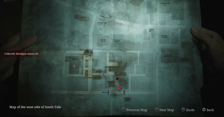 Handgun Ammo South Vale (Otherworld) Map Loc. 8