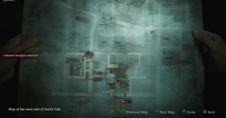 Handgun Ammo South Vale (Otherworld) Map Loc. 9