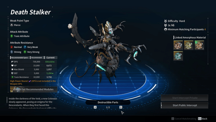 The First Descendant - Death Stalker Overview